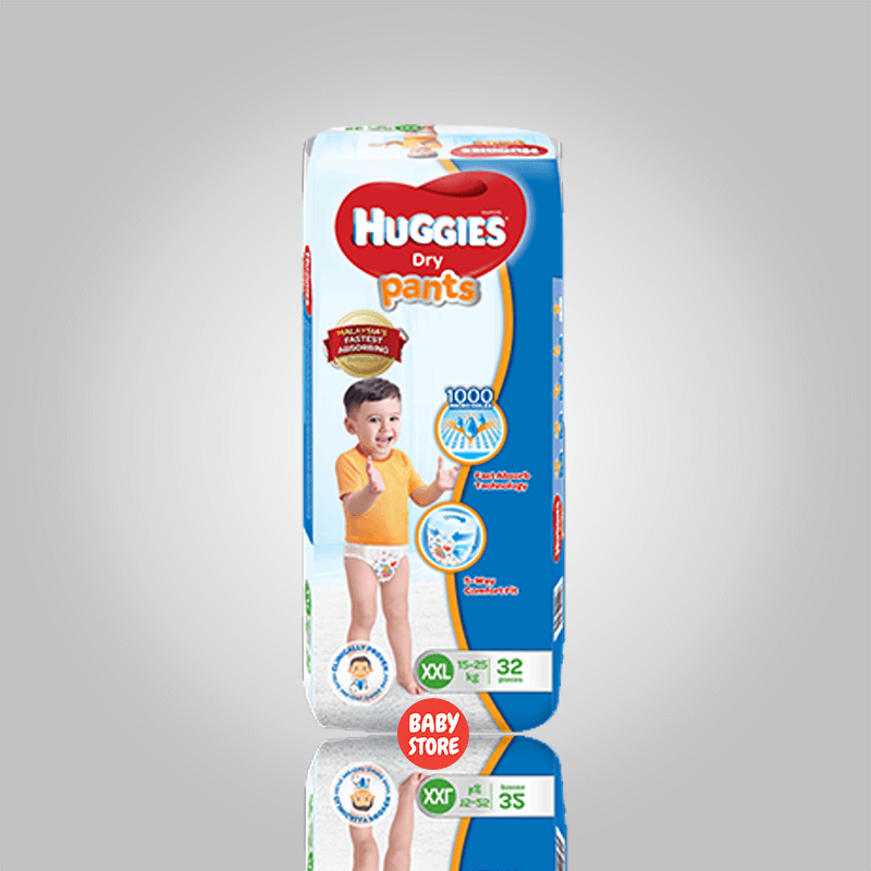 Huggies Air Soft Pants XXL (15-25kg) – 32pcs – KidZoneBD